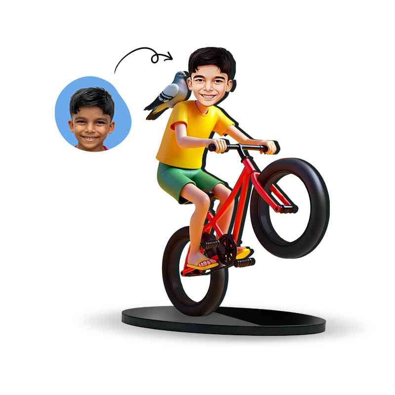 Boy with cycle